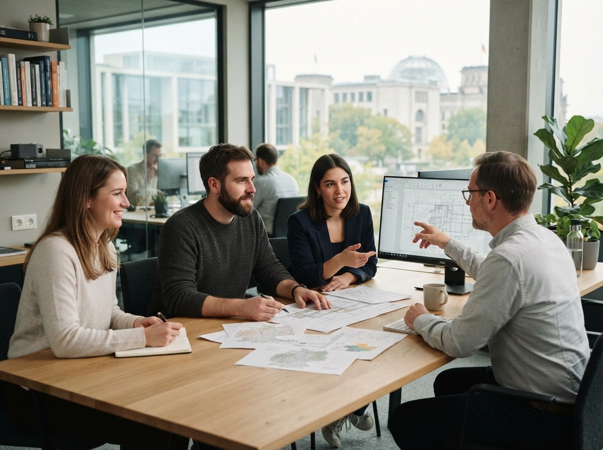 Kespylo Uqvren Analystenteam bei der Auswertung von Marktdaten im Büro